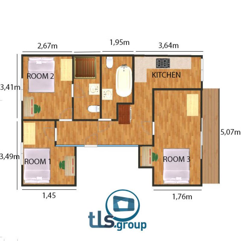 Double room in Copenhagen